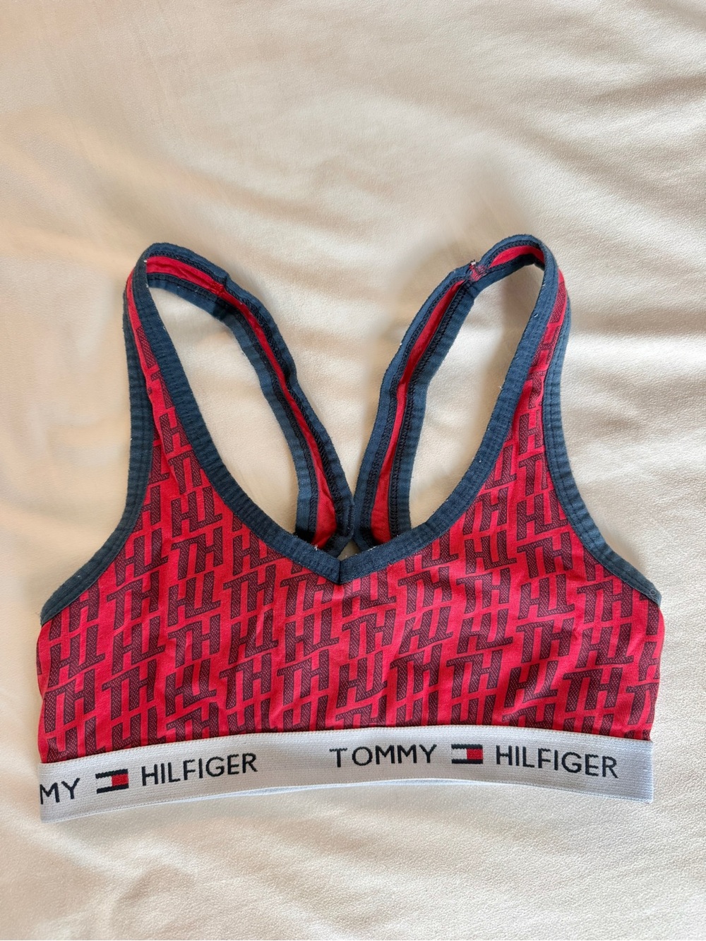 Tommy Hilfiger Red Sports Bralette